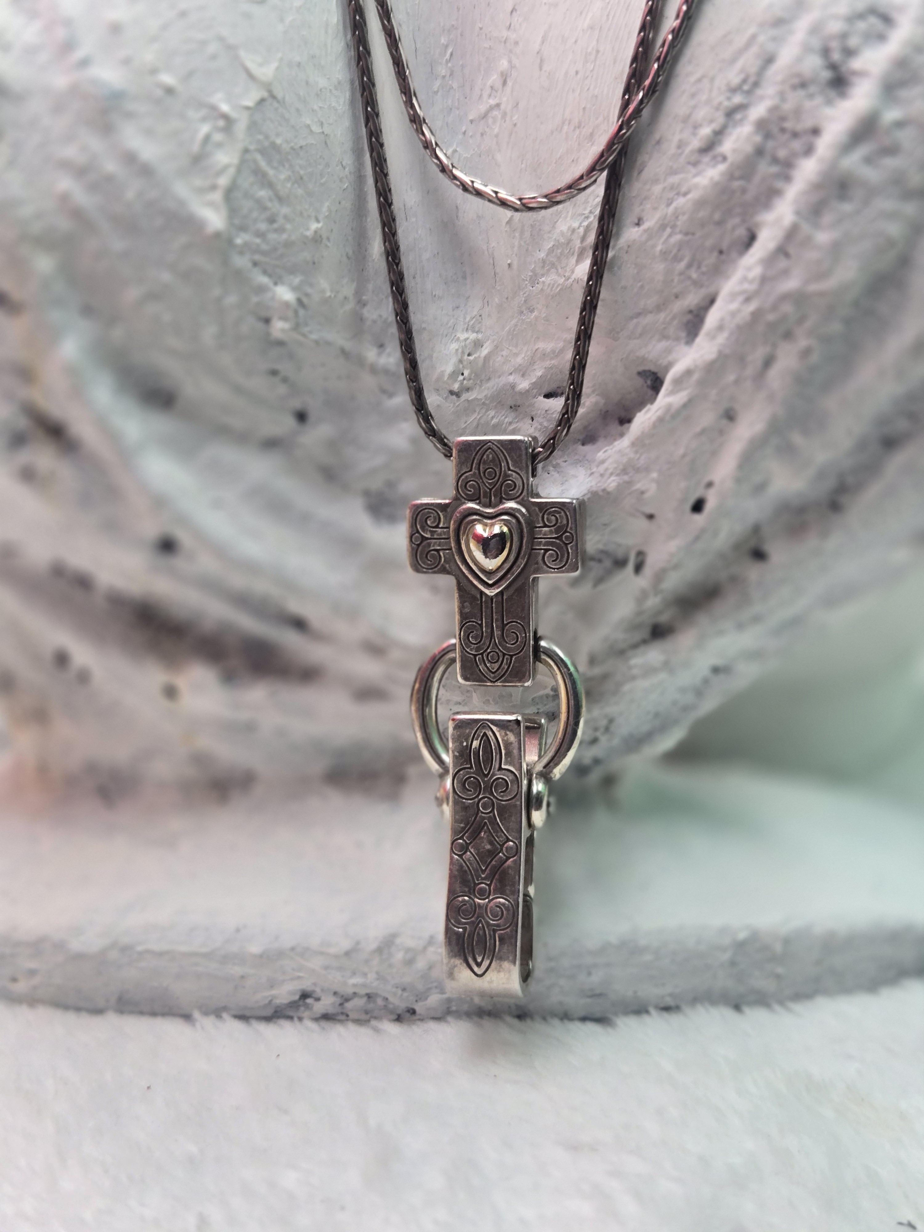 2 This Is A Brighton Cross Pendant And Chain Lanyard Often Used As An Id Badge